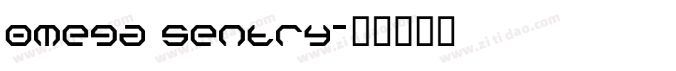 Omega Sentry字体转换
